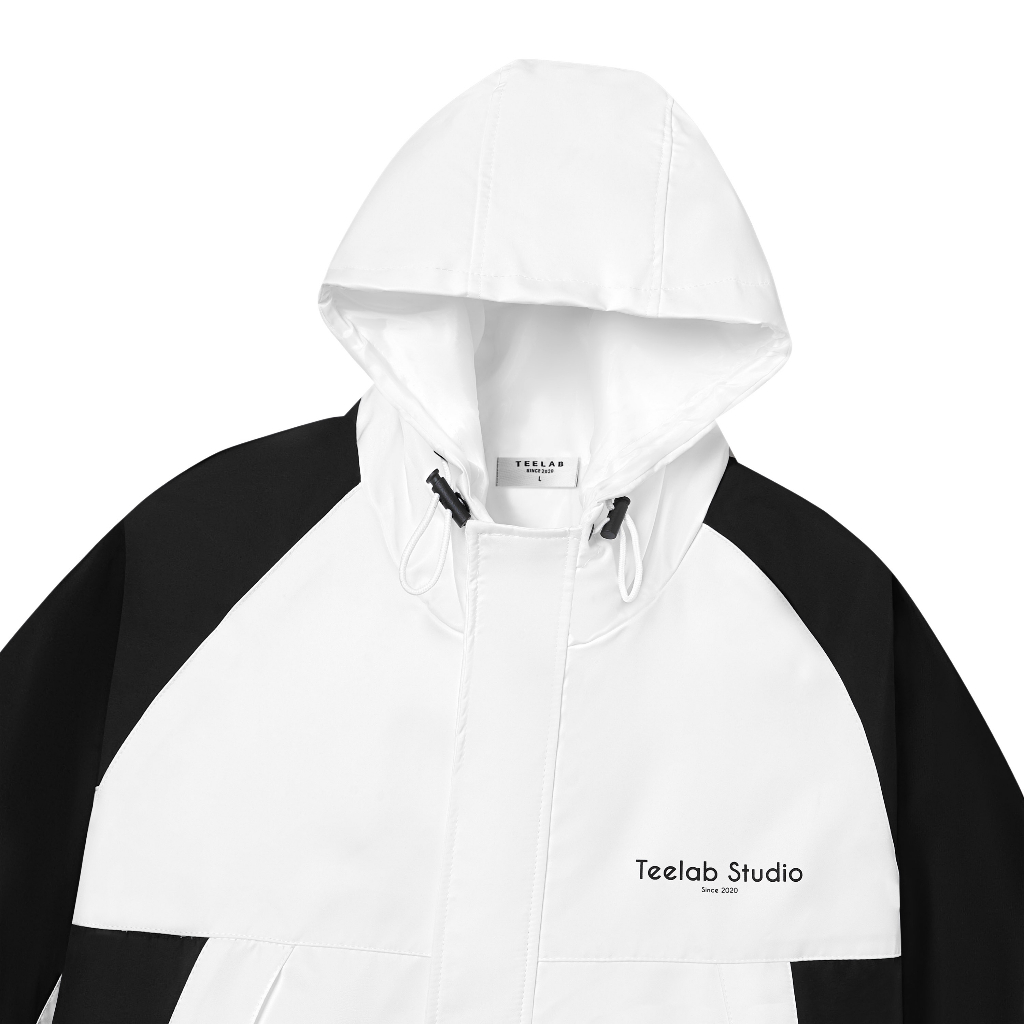 Áo Khoác Gió Teelab Local Brand Unisex Windbreaker Black White AK077