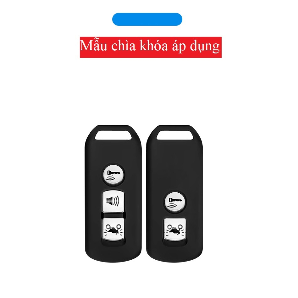 Ốp Chìa Khóa hợp kim cao cấp Xe Máy Honda SH, SH Mode PCX 3 nút mới