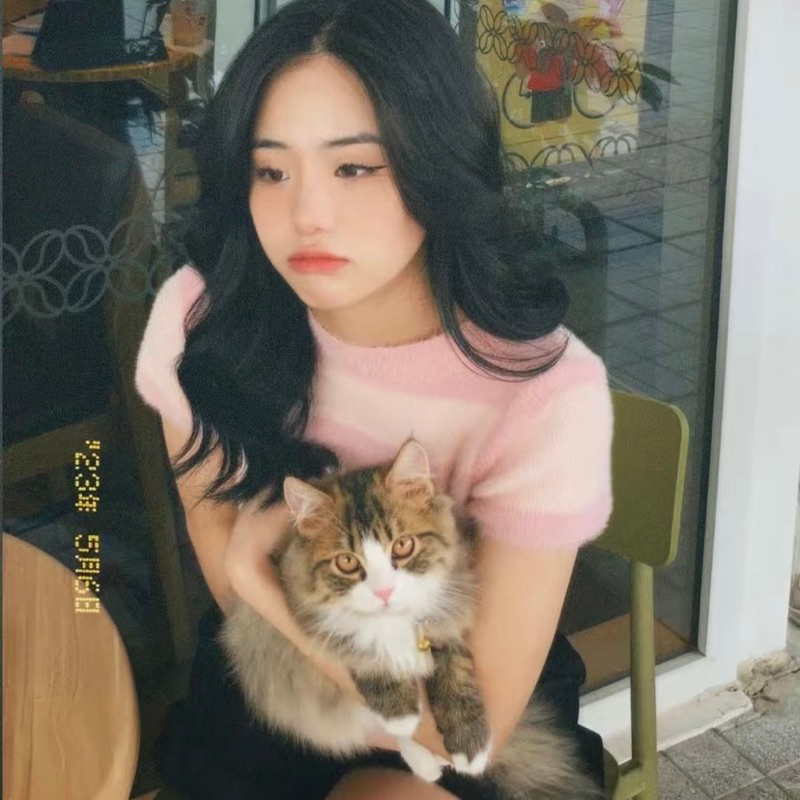 ✿𝘀𝗽𝗶𝗱𝗲𝗿𝗵𝗼𝘂𝘀𝗲𝗱𝗻✿ |Ảnh Thật|ORDER | Set Áo Len Croptop & Chân Váy Dệt Kim Ôm Body Kẻ Sọc 3 Màut