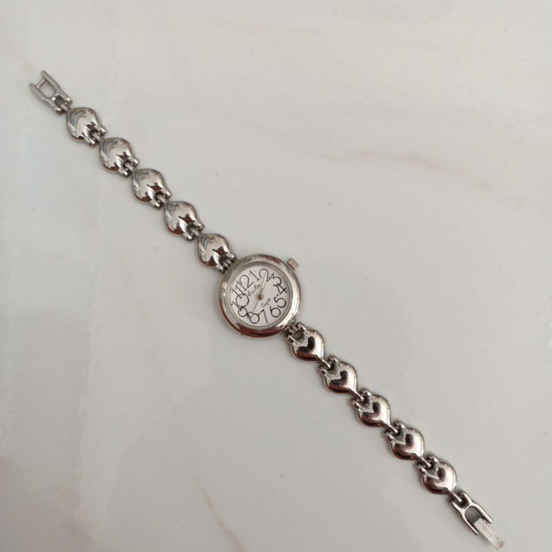 Đồng hồ si nữ hiệu SUN RISE dây tim màu bạc