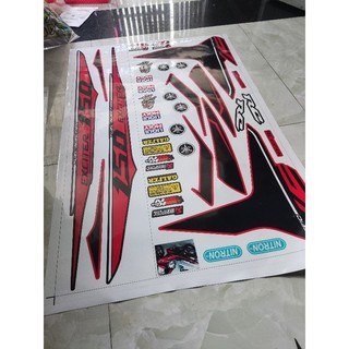 Tem Rời Exciter 150 Rc 2017 Zin Đỏ Đen