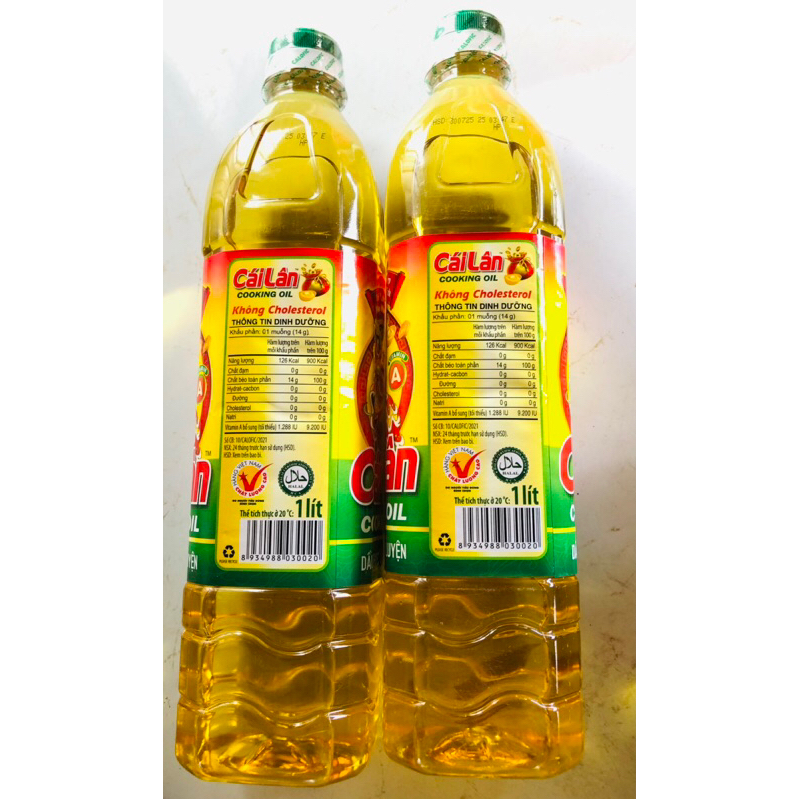 Dầu ăn Cái Lân chai 400ml- 1 lít
