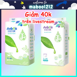 Tã Bỉm ANBEIS hữu cơ cao cấp nội địa trung quần/dán size S66/M58/L50/XL46/XXL44/XXXL42