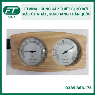 Đồng hồ đo nhiệt và độ ẩm phòng xông hơi khô Sauna, đo nhiệt độ, đo độ ẩm, FN-07, China