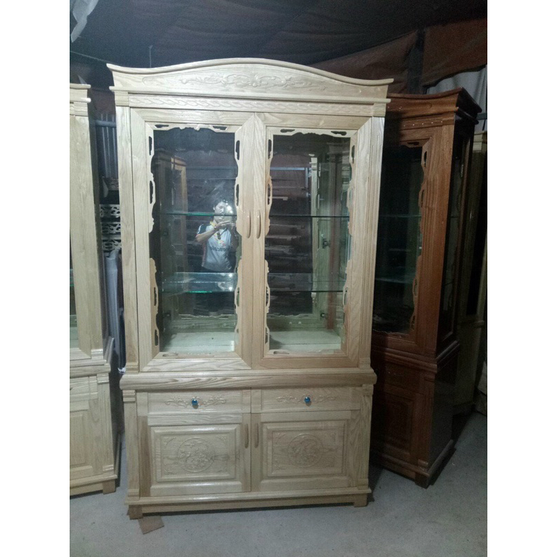 TỦ RƯỢU - Tủ Góc - Kệ Góc Trang Trí Gỗ Tự Nhiên Sồi Nga Cao Cấp