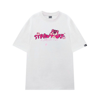 Áo thun Localbrand SOONHI Chính Hãng - Form rộng Unisex Nam nữ  - trắng/đen - 100% Cotton 2C, 250gsm - mẫu Gấu Dâu Cute