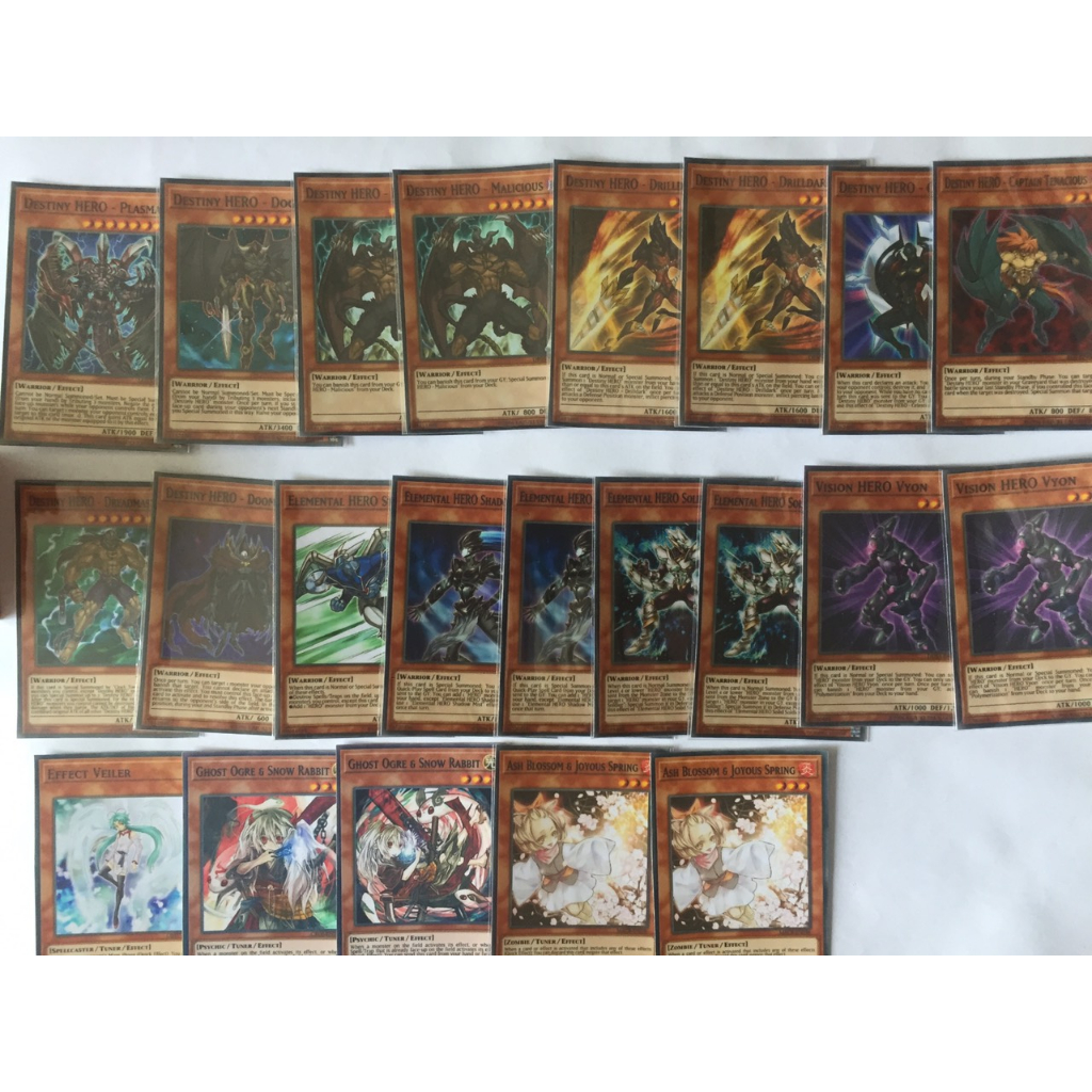(Like new- đọc kĩ mô tả-Bài in) Bộ bài in Yugioh Hero Deck (49 lá)
