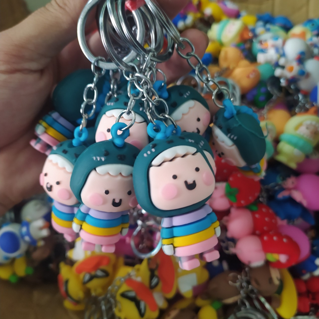 Móc khóa nhiều hình dễ thương