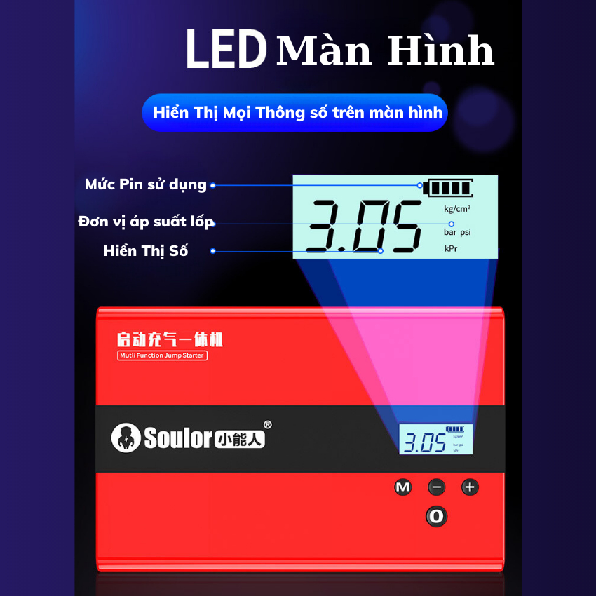 Bộ Kích Bình Ác Quy Ô Tô,xe máy Dung Lượng 89.000mAH Tích Hợp Đa Chức Năng 4 in 1 - BoGi