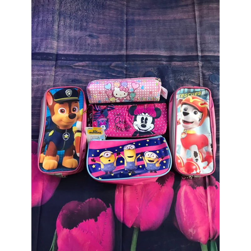 Hộp bút, bóp đựng viết cho bé hình Paw Patrol, Minion, Minnie