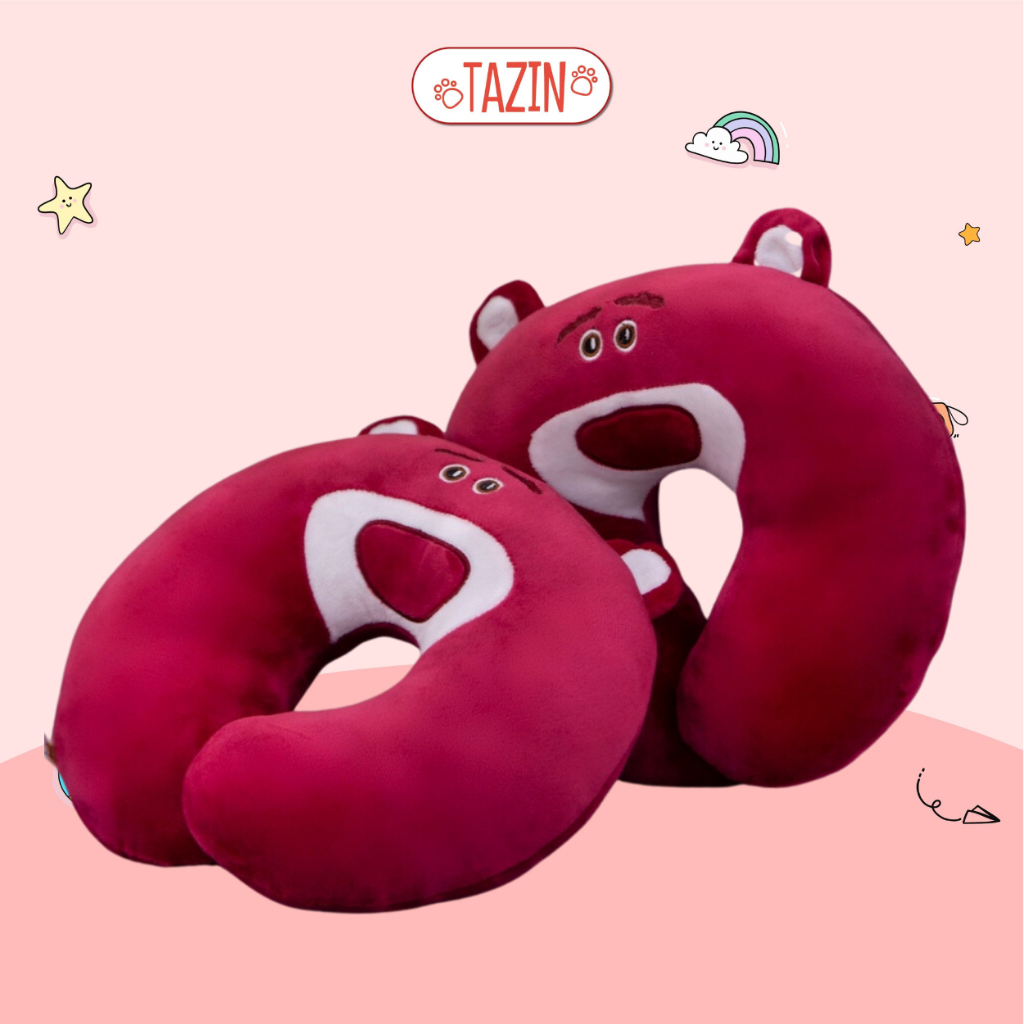 Gối Kê Cổ Lotso Văn Phòng Chất Đẹp, Gối Chữ U Lotso Dễ Thương Tazin