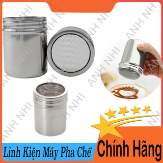 Lọ rắc bột cacao matcha inox - Lọ rắc bột cacao vừa - Lọ rắc cacao inox xịn