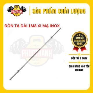 Đòn tập tạ đòn gắn tạ đòn tập squats đòn tập ngực đòn tập vai Reefit dài 1m8 Reefit xi mạ inox