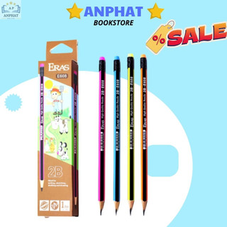 Bút Chì Gỗ Neon 3 Cạnh  Eras E608