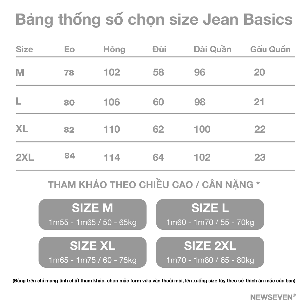 Quần JEAN BASIC SUÔNG Unisex N7 Oversize Nam Nữ phong cách Hàn Quốc Ullzang thời trang đường phố mùa hè