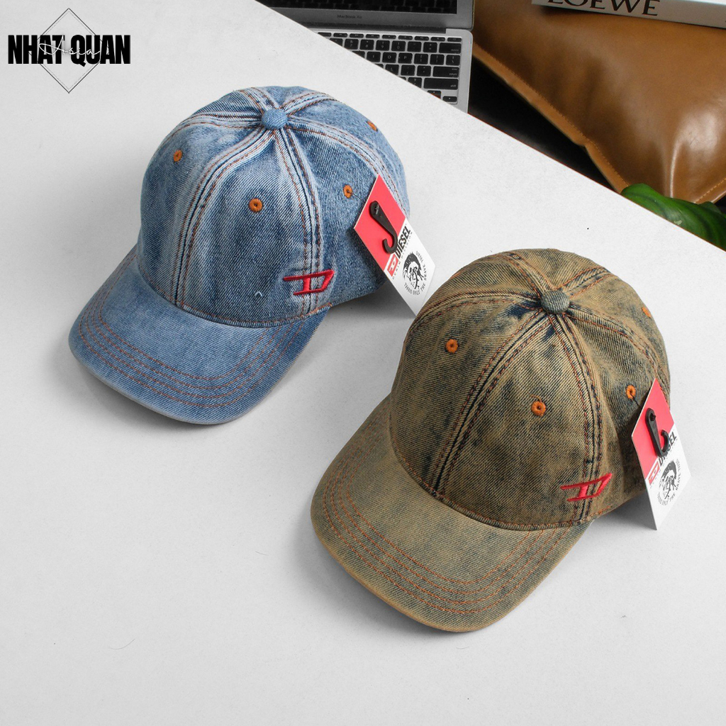 Mũ lưỡi trai Diesel Men's C-LIB-2 Hat 01-0QWTU jeans wash form mềm - Nhật Quân Asia nhatquanasia