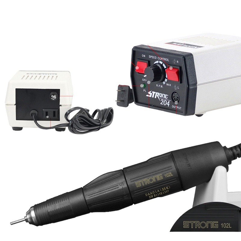 Máy Mài Móng Tích Điện JDM-208 STRONG 204 & Marathon 3 BH 6 Tháng