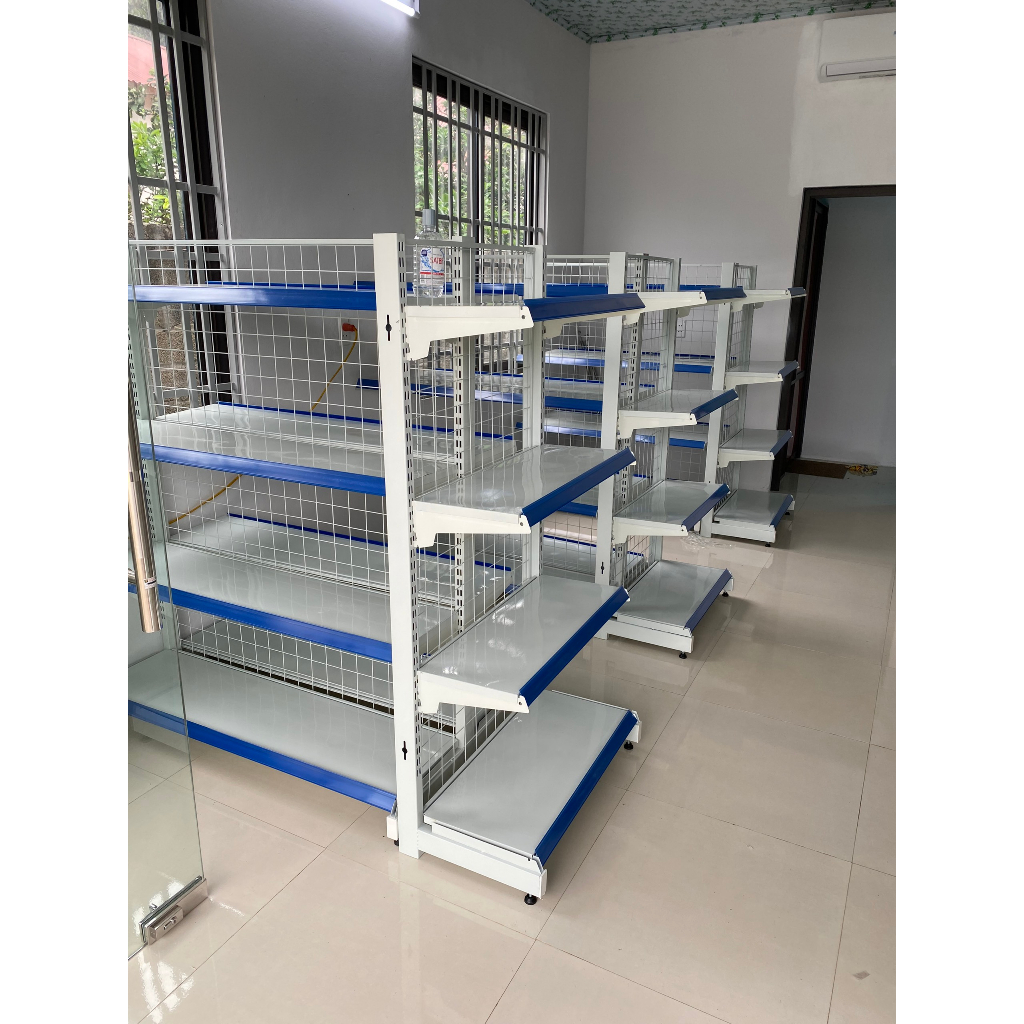 Bình Minh - Kệ siêu thị đôi Dài 0.9m, cao 1.2m & 1.5m dày dặn , chắc chắn , sang trọng