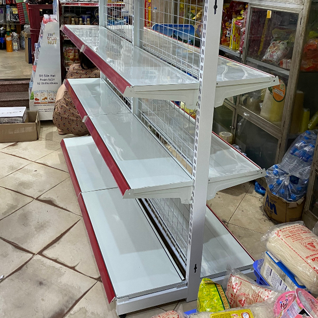 Bình Minh - Kệ siêu thị đôi Dài 0.9m, cao 1.2m & 1.5m dày dặn , chắc chắn , sang trọng