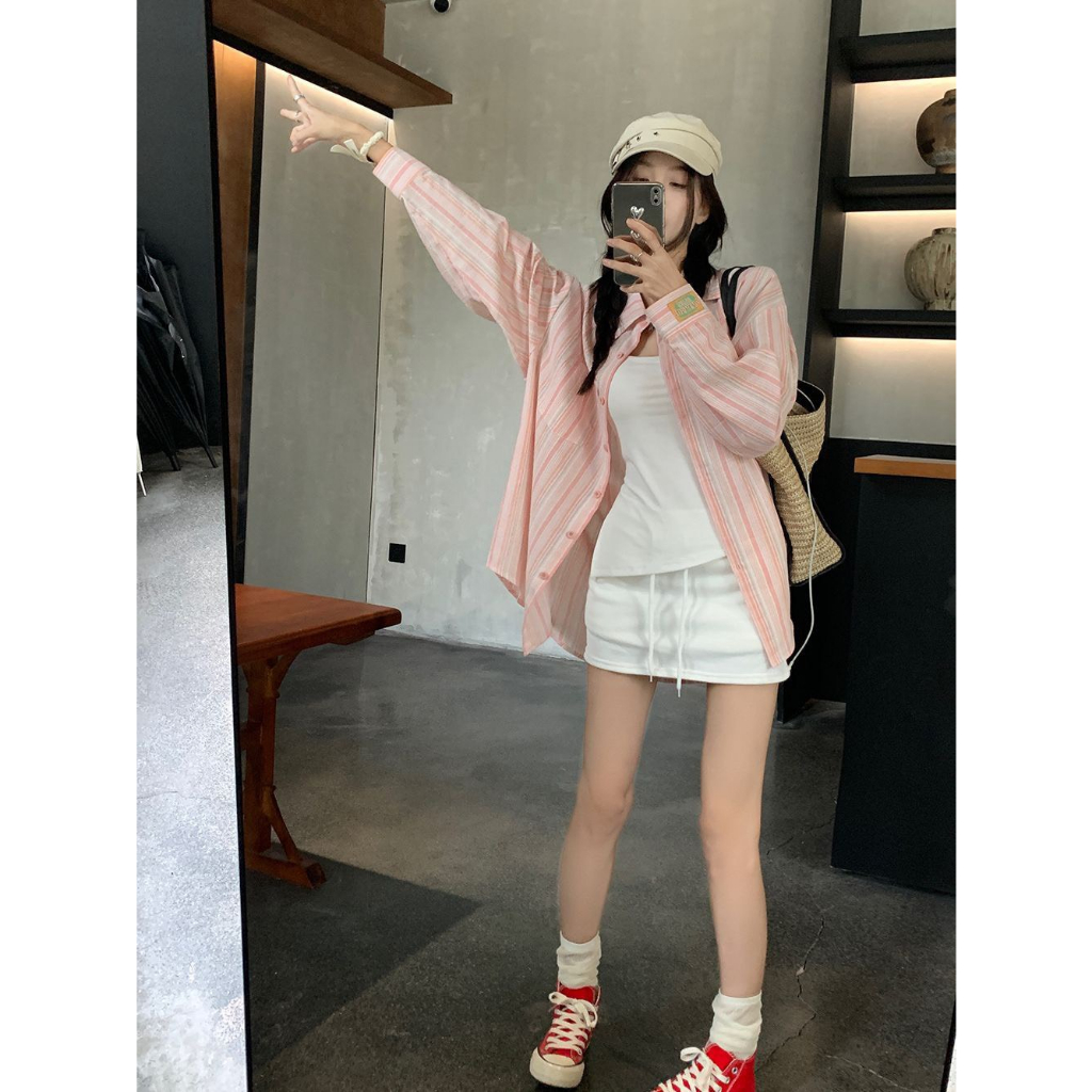 Áo sơ mi kẻ form oversize - 247store.vn - Somi0175_P0K16