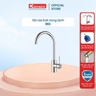 Vòi rửa bát xoay 360 độ konox rio