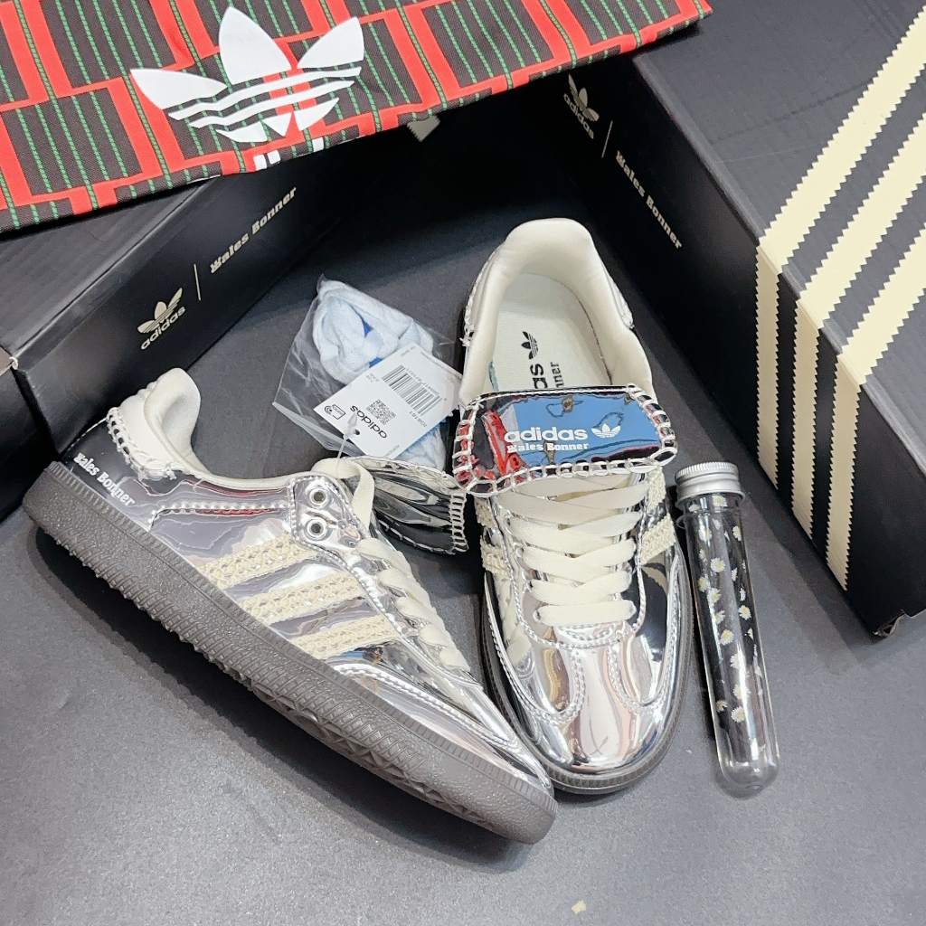 Giày thể thao Adidas Samba 'Wales Bonner Silver' IG8181 hottrend 2023