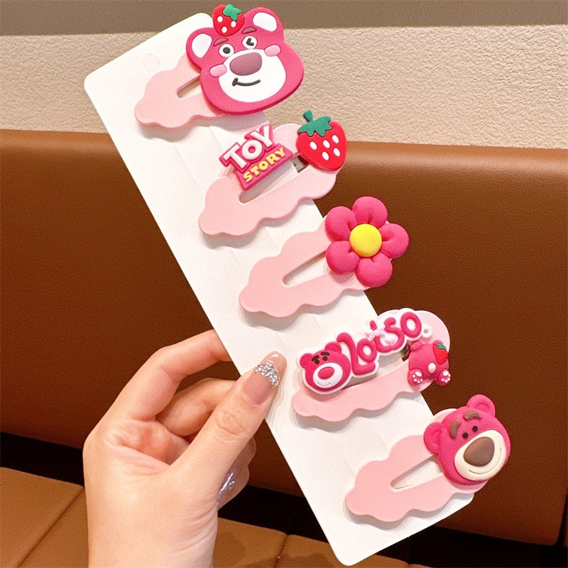Set 5 kẹp tóc hoạt hình cute dành cho bé gái |HD96