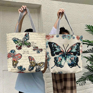 Túi canvas cute nhiều họa tiết đựng đồ đi chơi, đi học |HD96