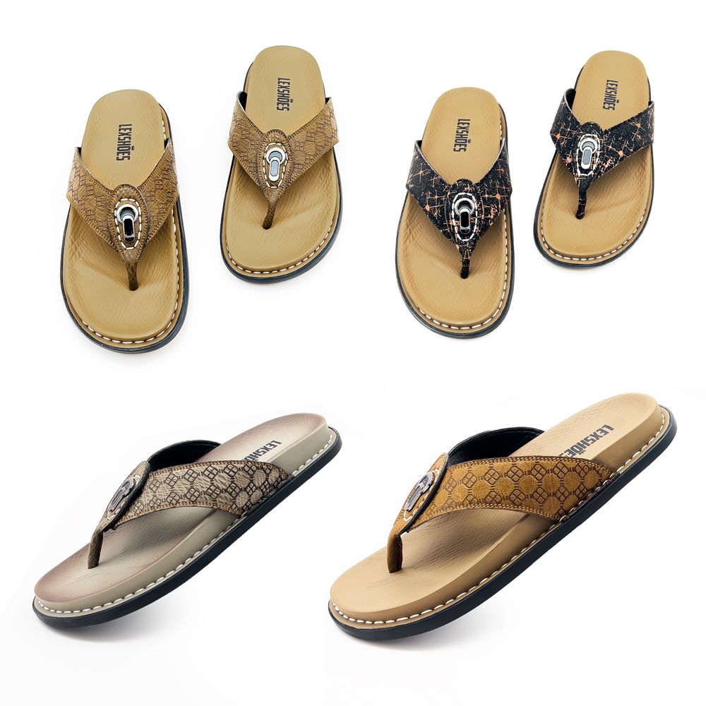 Dép Da Nam SPLD02 Thương hiệu Lex Shoes