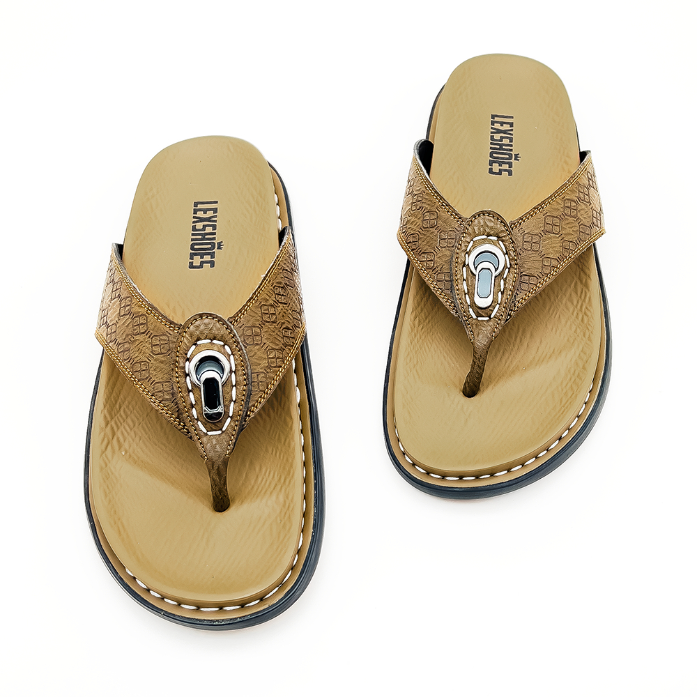Dép Da Nam SPLD02 Thương hiệu Lex Shoes