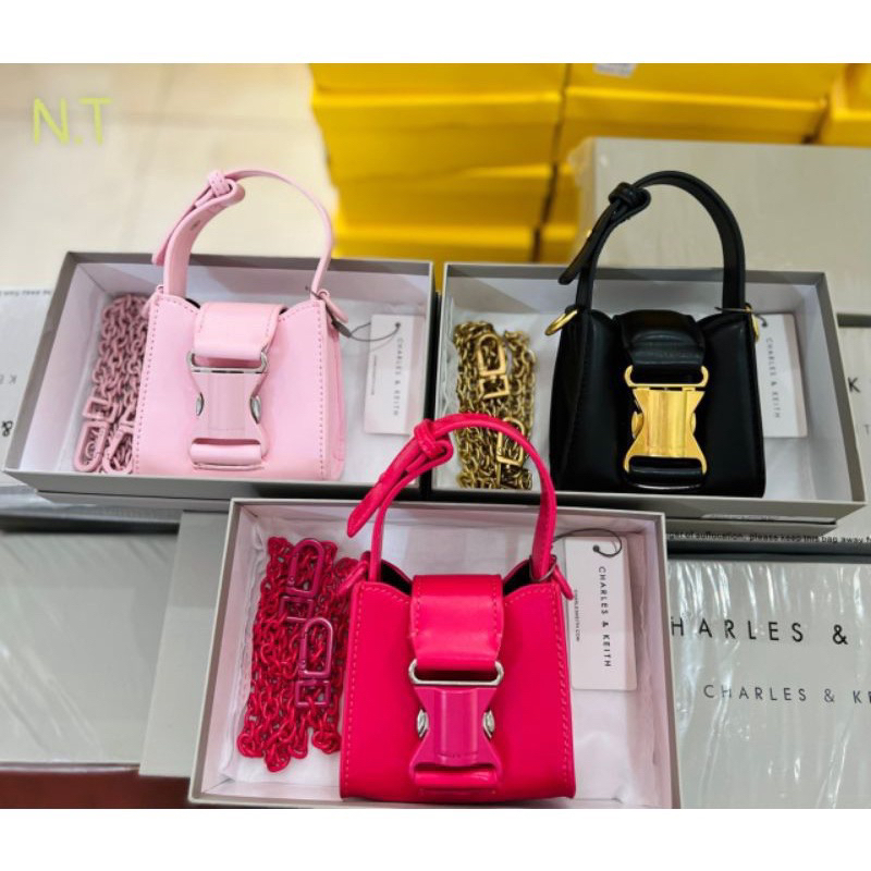 Túi #cnk mini mới khóa xích cùng màu 2022 có hộp