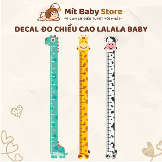 Decal dán tường thước đo chiều cao cho bé Lalala Baby