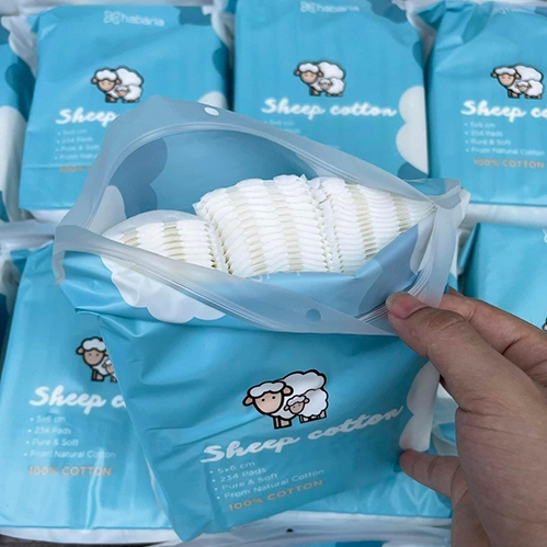 Bông Tẩy Trang Cừu Habaria Sheep Cotton 234 Miếng
