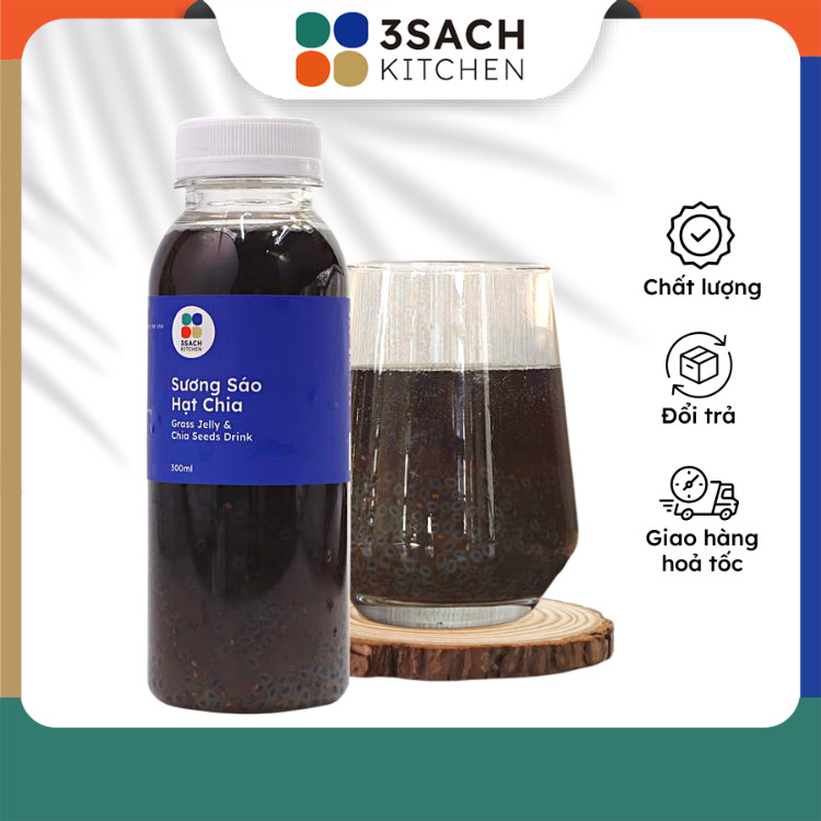 Sương Sáo Hạt Chia 3Sach Kitchen (Chai 300ml)