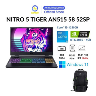Laptop Gaming Acer Nitro 5 Tiger AN515-58-52SP NH.QFHSV.001 (CoreTM i5-12500H + RTX 3050 )
