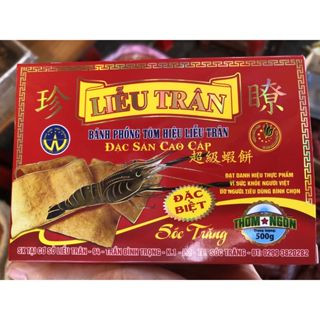 Bánh phồng tôm Liễu Trân Đặc Biệt 500g, bánh phồng tôm Sóc Trăng đậm đà tôm