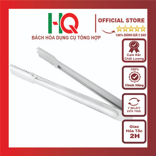 Kẹp gắp đá, thực ăn inox răng cưa 22cm đa năng tiện lợi – Bách hoá dụng cụ tổng hợp HQ