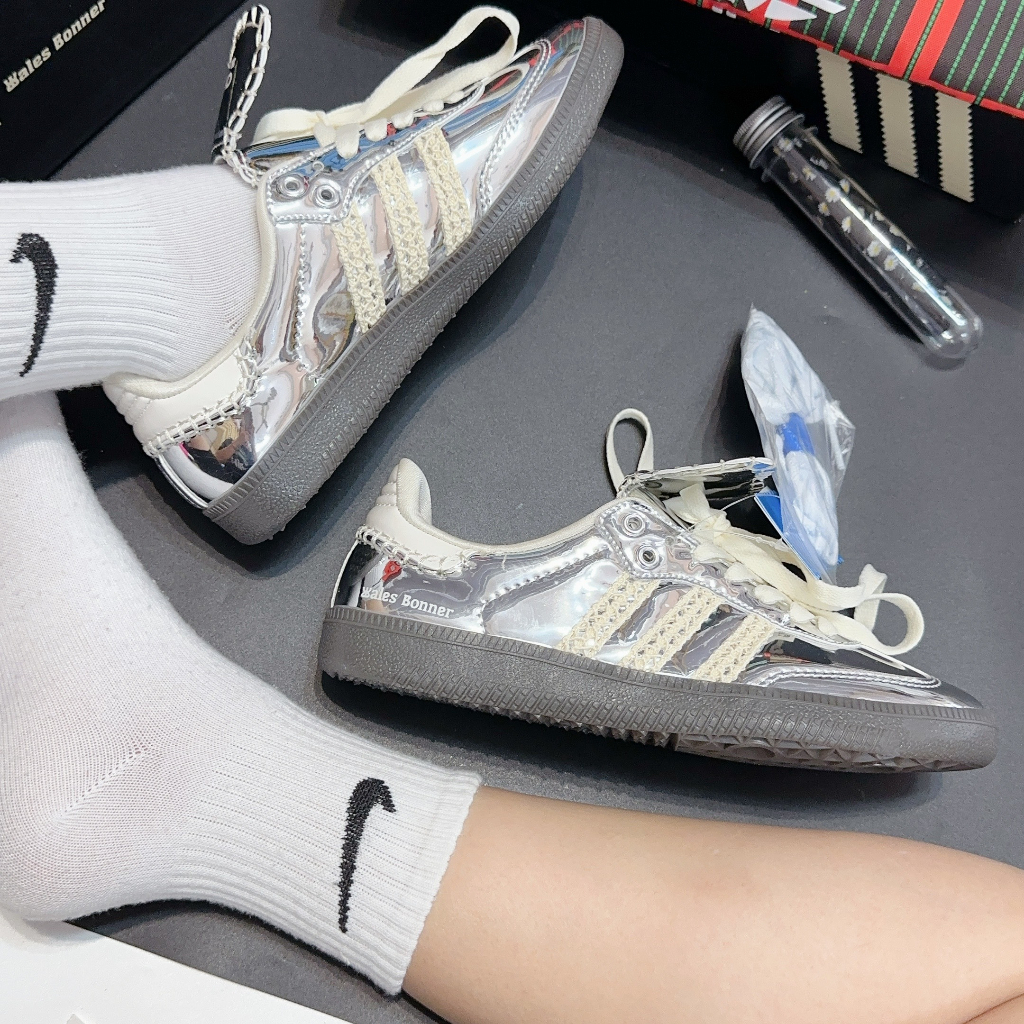 Giày thể thao Adidas Samba 'Wales Bonner Silver' IG8181 hottrend 2023