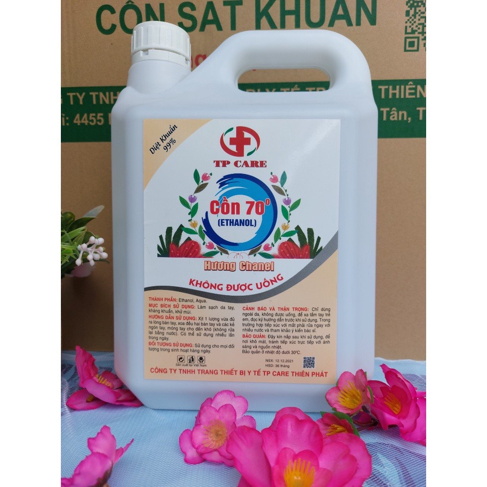Dung dịch sát khuẩn 90 độ 5lit chanh sả- Can cồn 70 độ- tân bình