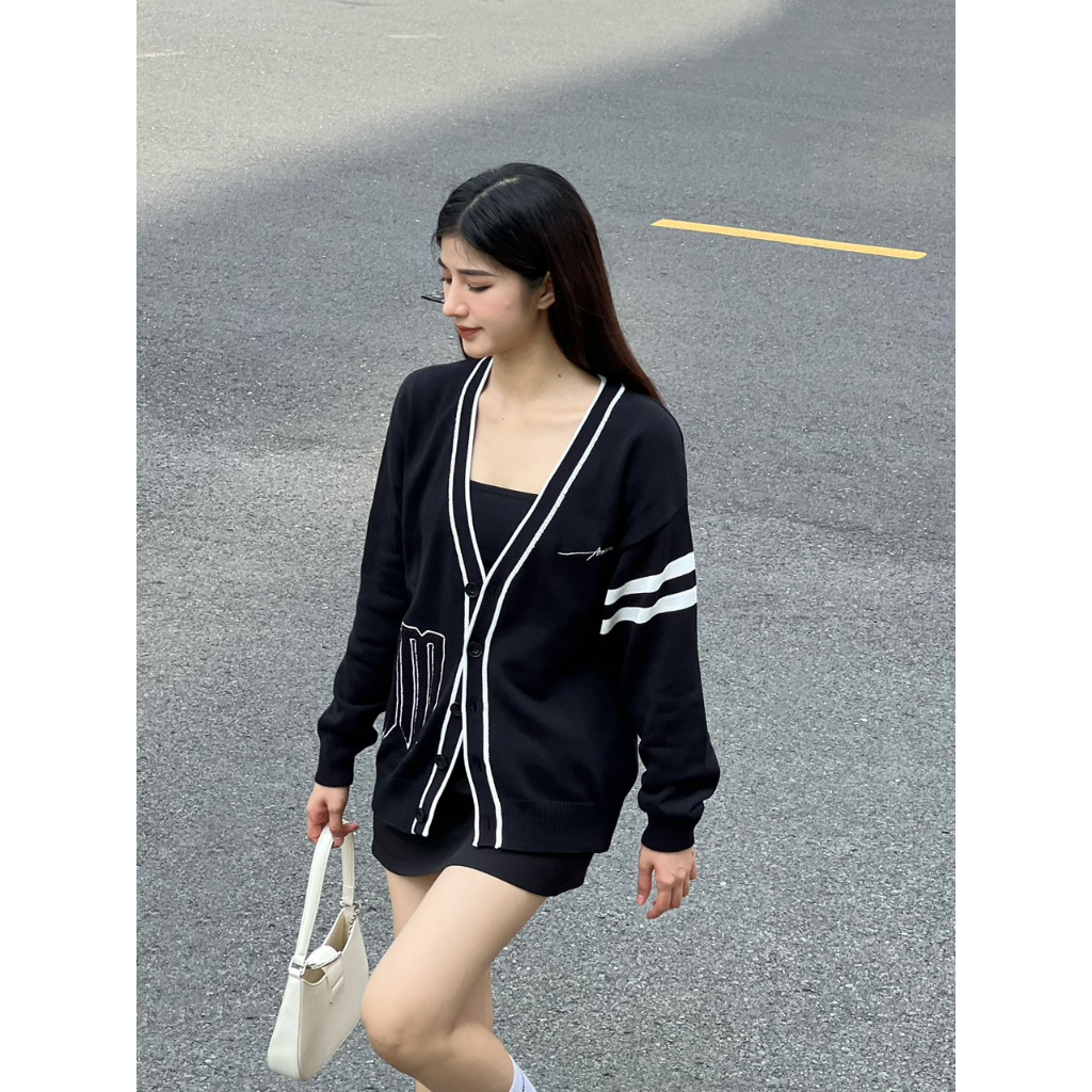 Áo khoác Modern City Cardigan Unisex, Áo len - Black