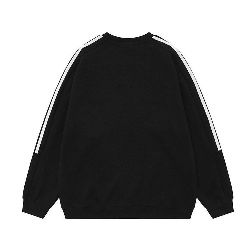 Áo sweater SUNDEE nỉ dài tay unisex, Áo swt nam nữ form rộng tay sọc