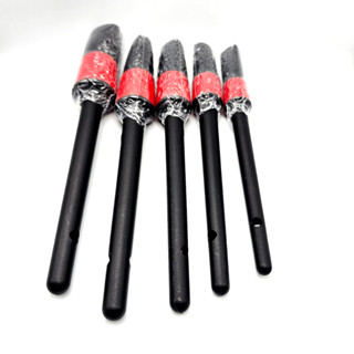 Bộ 5 chổi cọ đen rửa xe máy, ô tô đa năng, vệ sinh khoang máy, cọ rửa ô tô,, lông cọ dài mềm, không trầy xướt