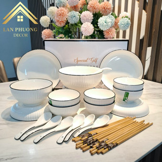 Bát đĩa gốm sứ cao cấp mã  LP9S