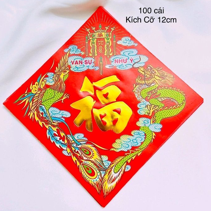 Sỉ 100 giấy dán dưa bưởi trang trí tết không keo