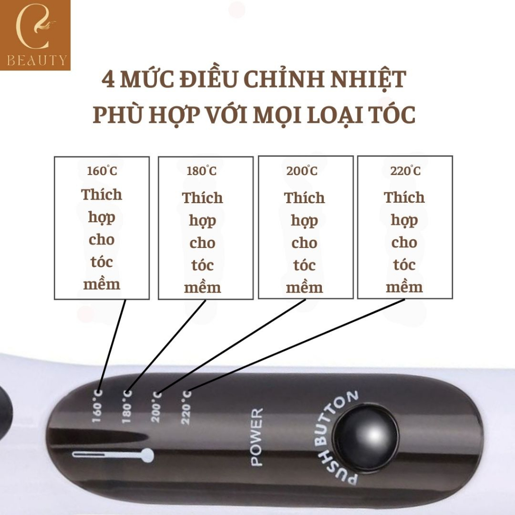 Máy uốn tóc Kemei 1001A, Máy làm xoăn tóc, máy làm tóc xoăn thiết kế nhỏ gọn dễ dang bỏ vào túi xách mang đi chơi