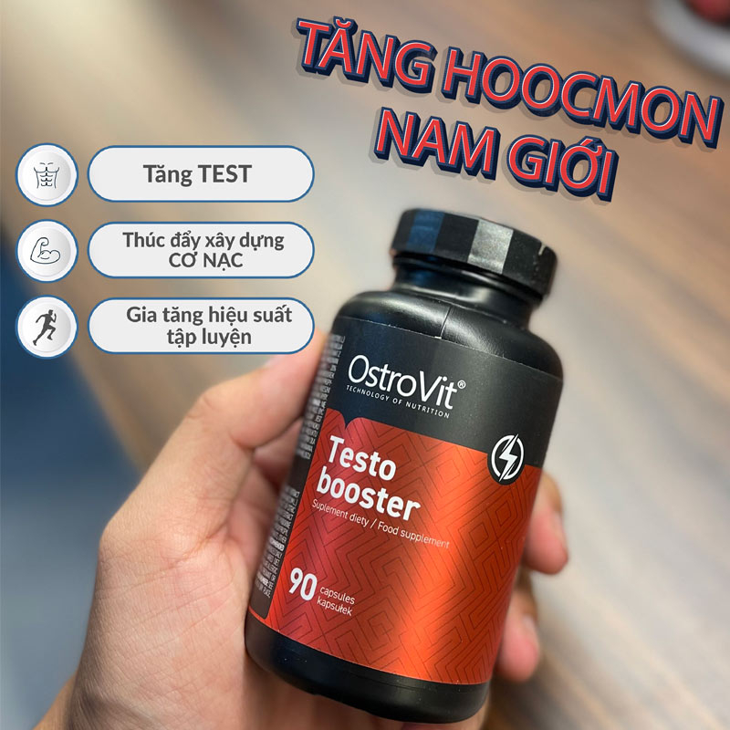 OSTROVIT TESTO BOOSTER 90 VIÊN | Tăng Test Hoocmon Nam - Từ Ba Lan