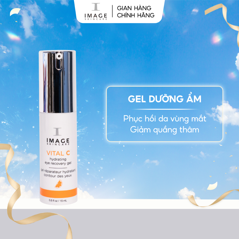 Kem Dưỡng Mắt Giảm Thâm Quầng, Nếp Nhăn Và Chống Oxy Hóa IMAGE Skincare Vital C Hydrating Eye Recovery Gel 15ml - new