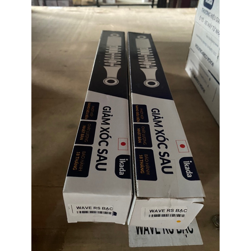 Bộ giảm xóc sau  xe máy Wave RS Ф10 Màu bạc
