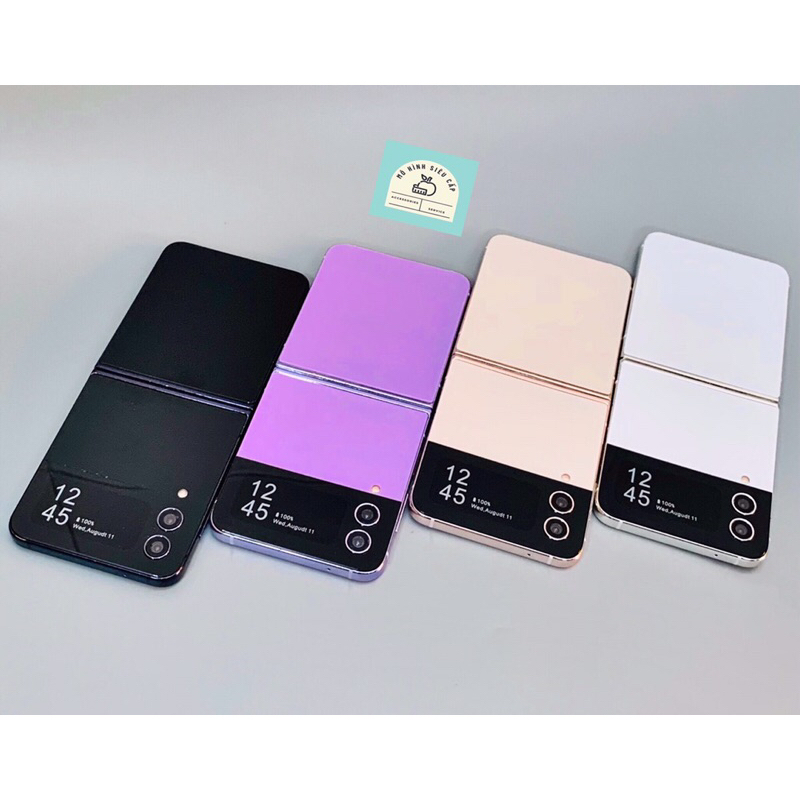 Mô Hình Samsung Z flip 4 Màu Tím, Hồng, Trắng, Đen Siêu Đẹp. Mô Hình Điện Thoại Trưng Bày