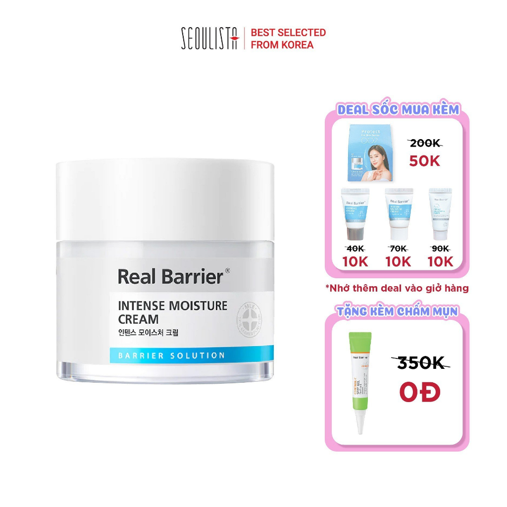 Kem dưỡng ẩm sâu REAL BARRIER Intense Moisture Cream